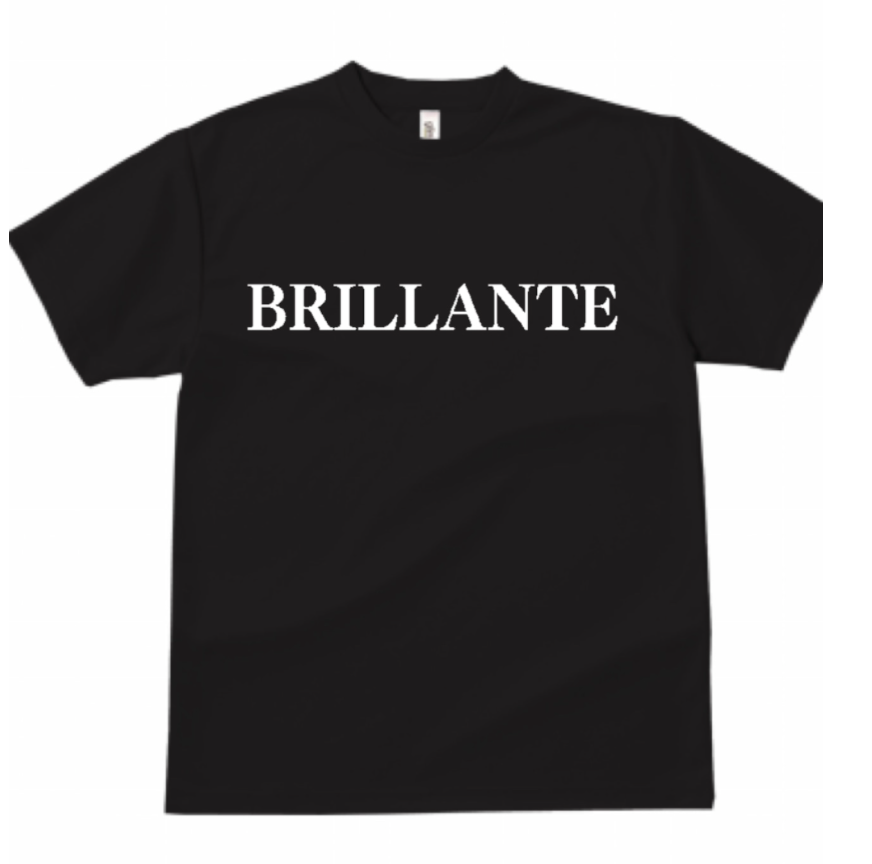 定番BRILLENTE大人気シンプルロゴTシャツ ブラック/ホワイト