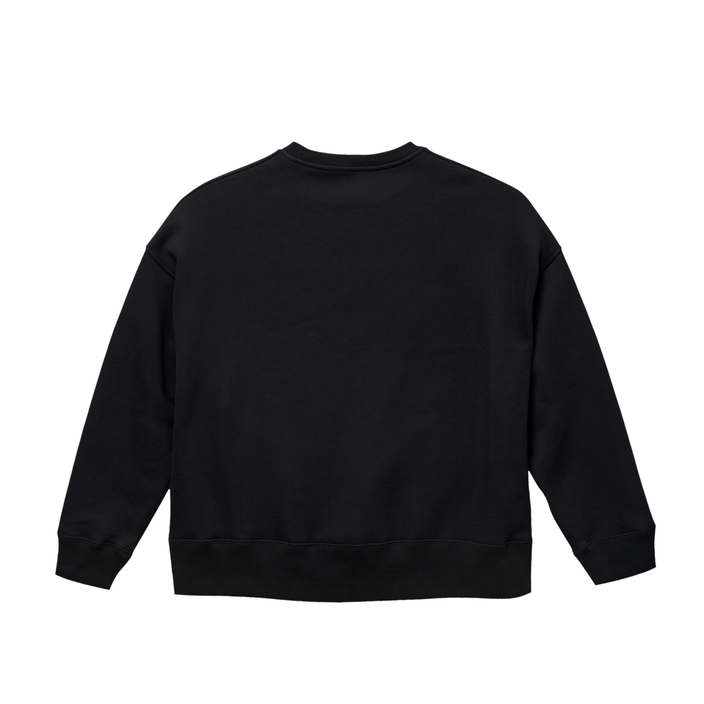 ビッグシルエット クルーネック スウェット black image
