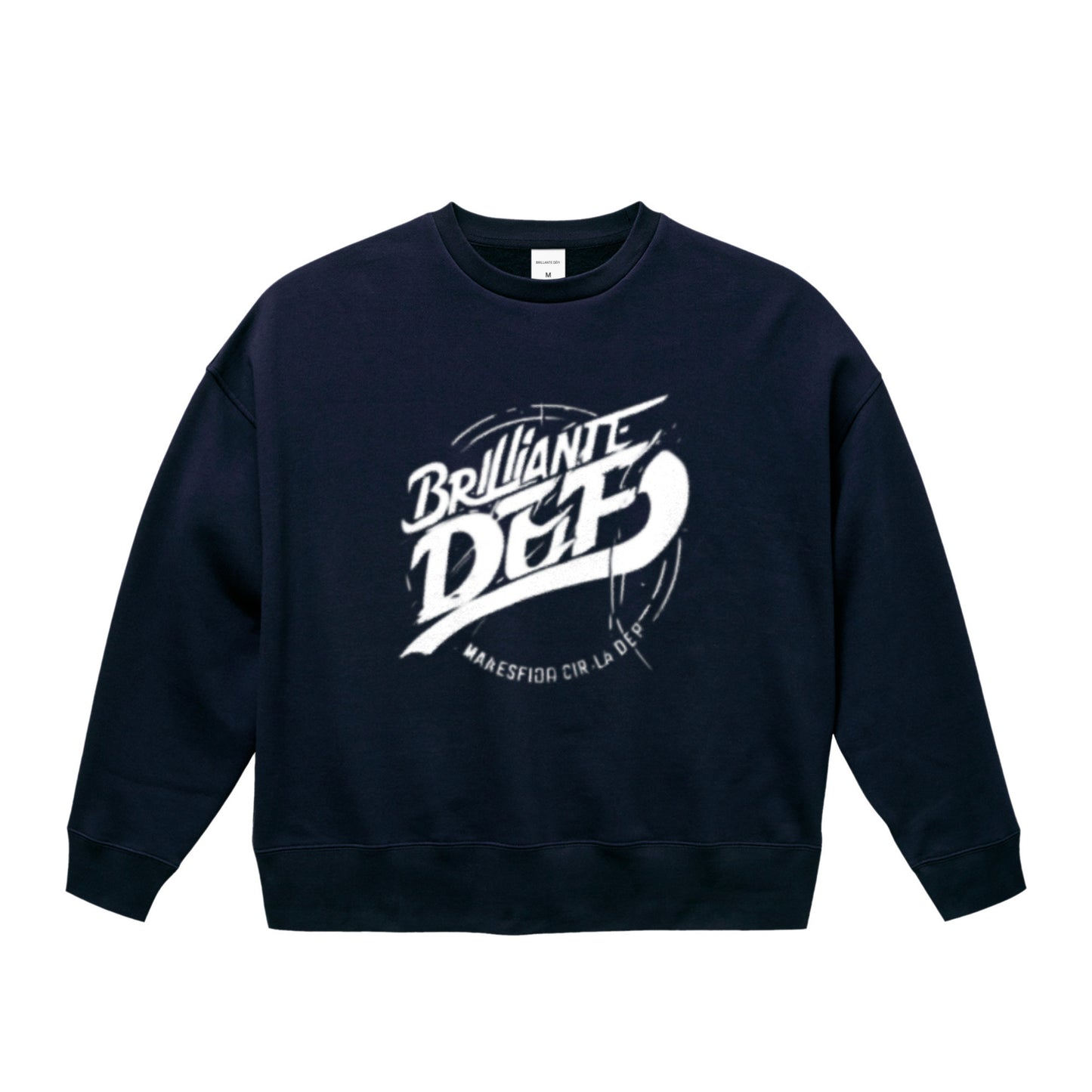 ビッグシルエット クルーネック スウェット navy image