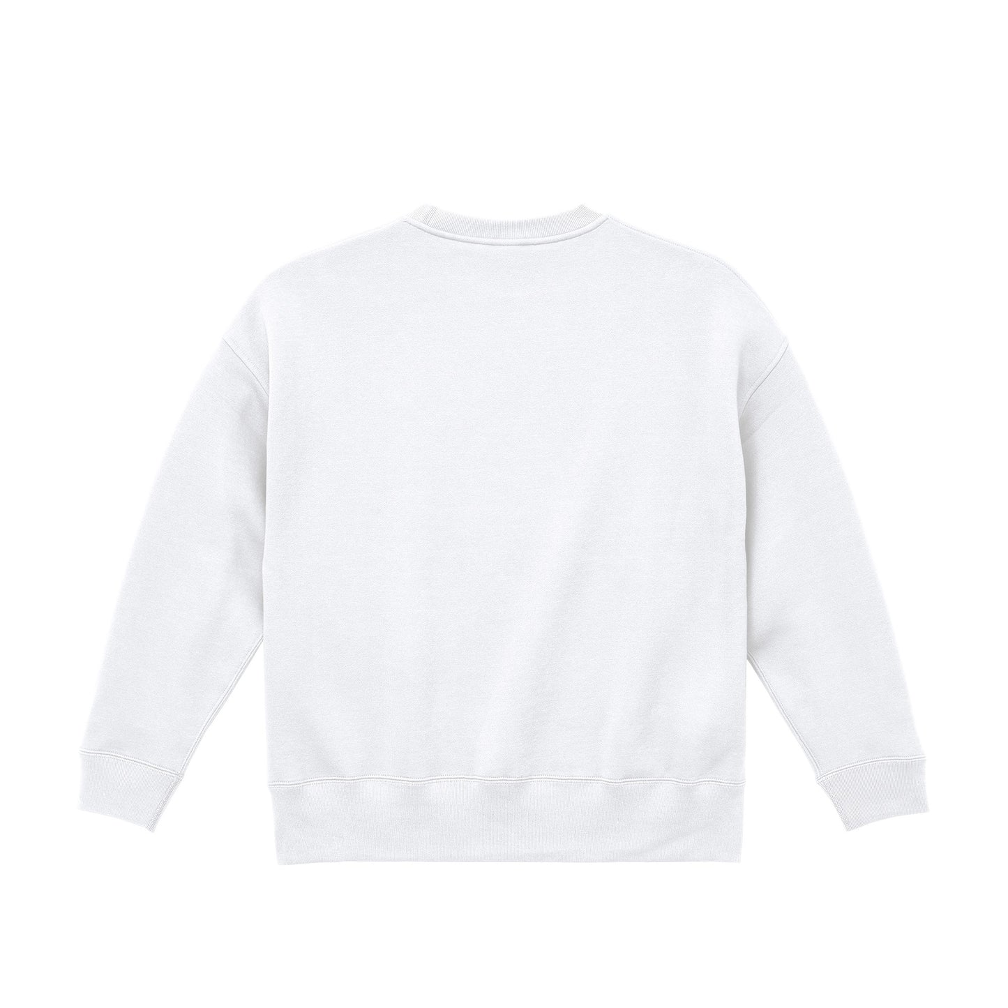 ビッグシルエット クルーネック スウェット white image