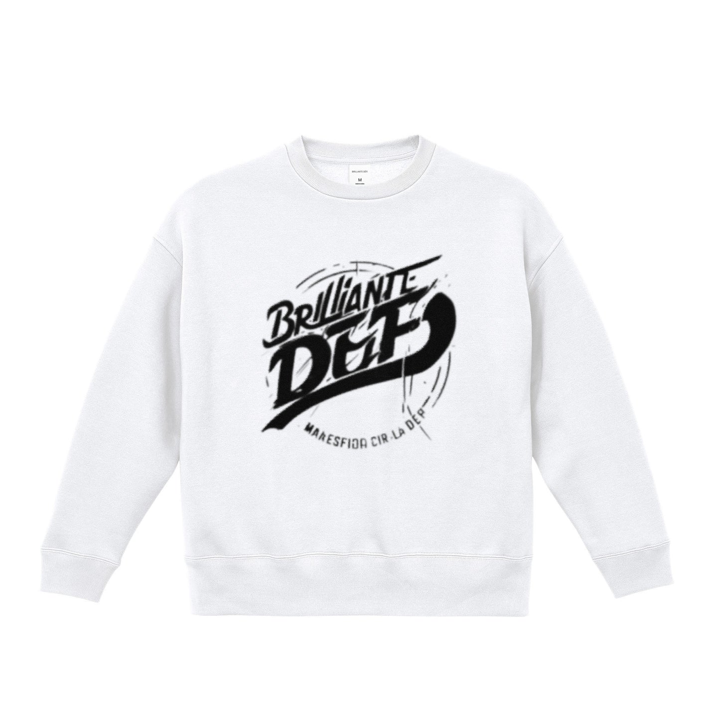 ビッグシルエット クルーネック スウェット white image