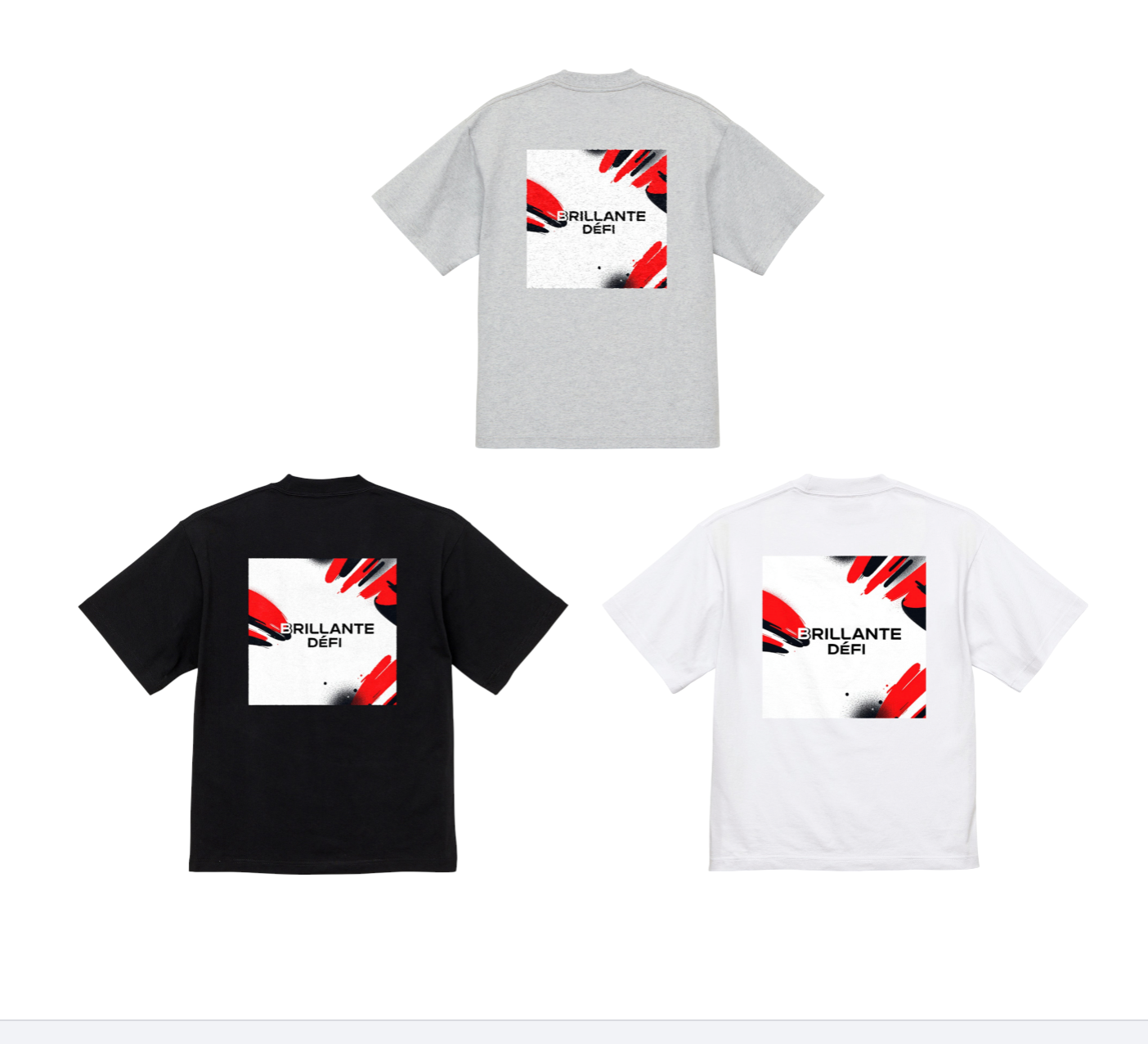BIGバックプリントダイナミック半袖Tシャツ