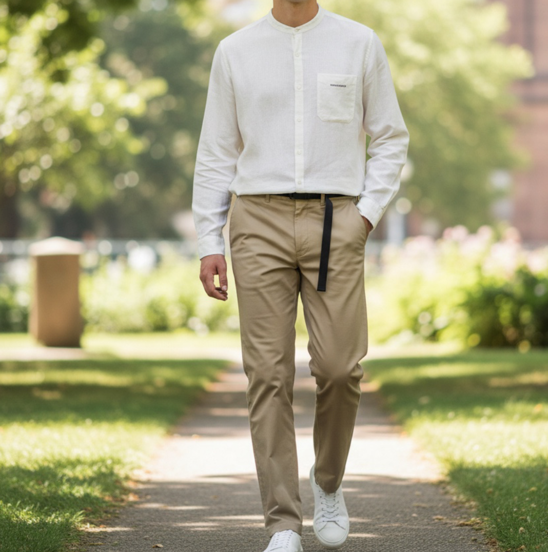 Band Collar Shirt