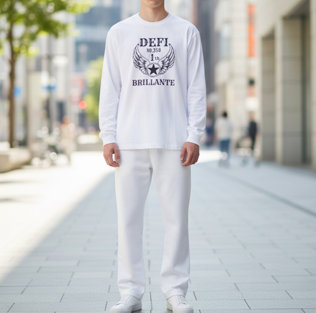 Wing Logo Long Sleeve Tee