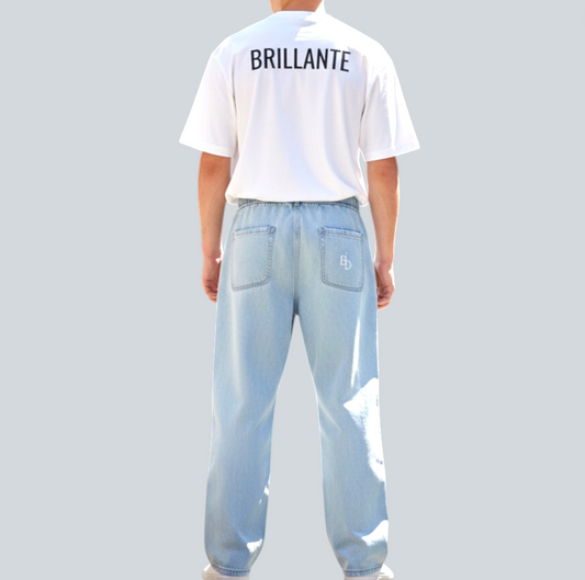 LIght denim waido pants