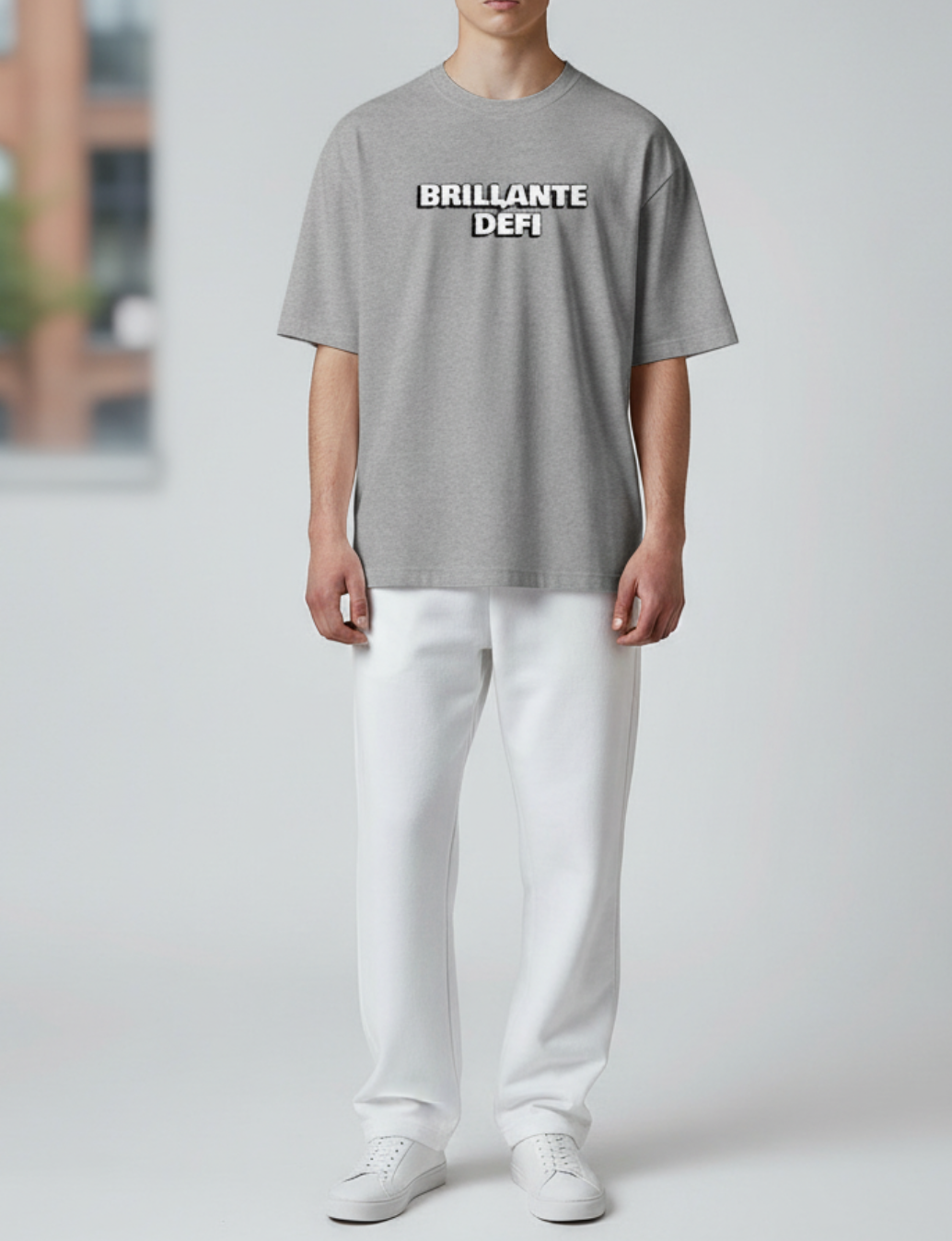 unisex brand logo simple T-syatu