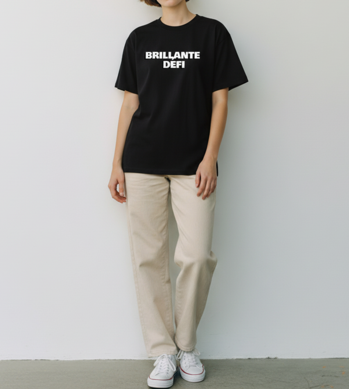 unisex brand logo simple T-syatu