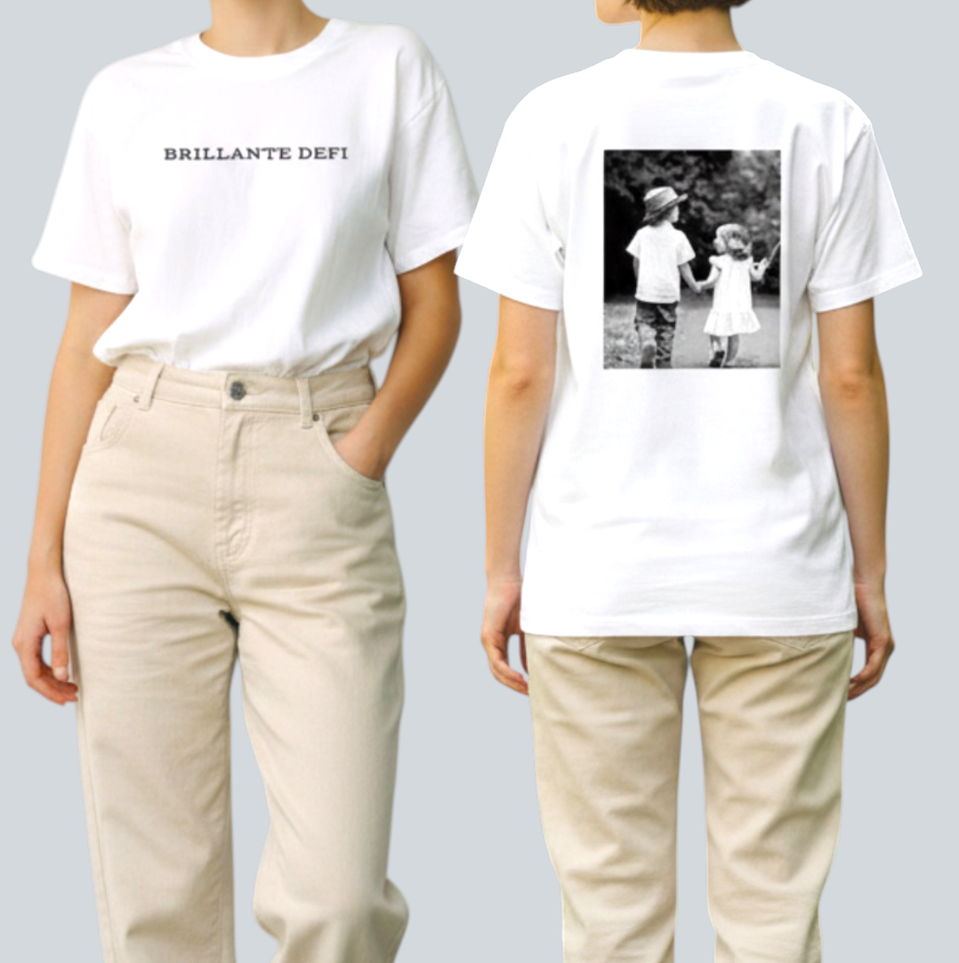 unisex back　happiness T