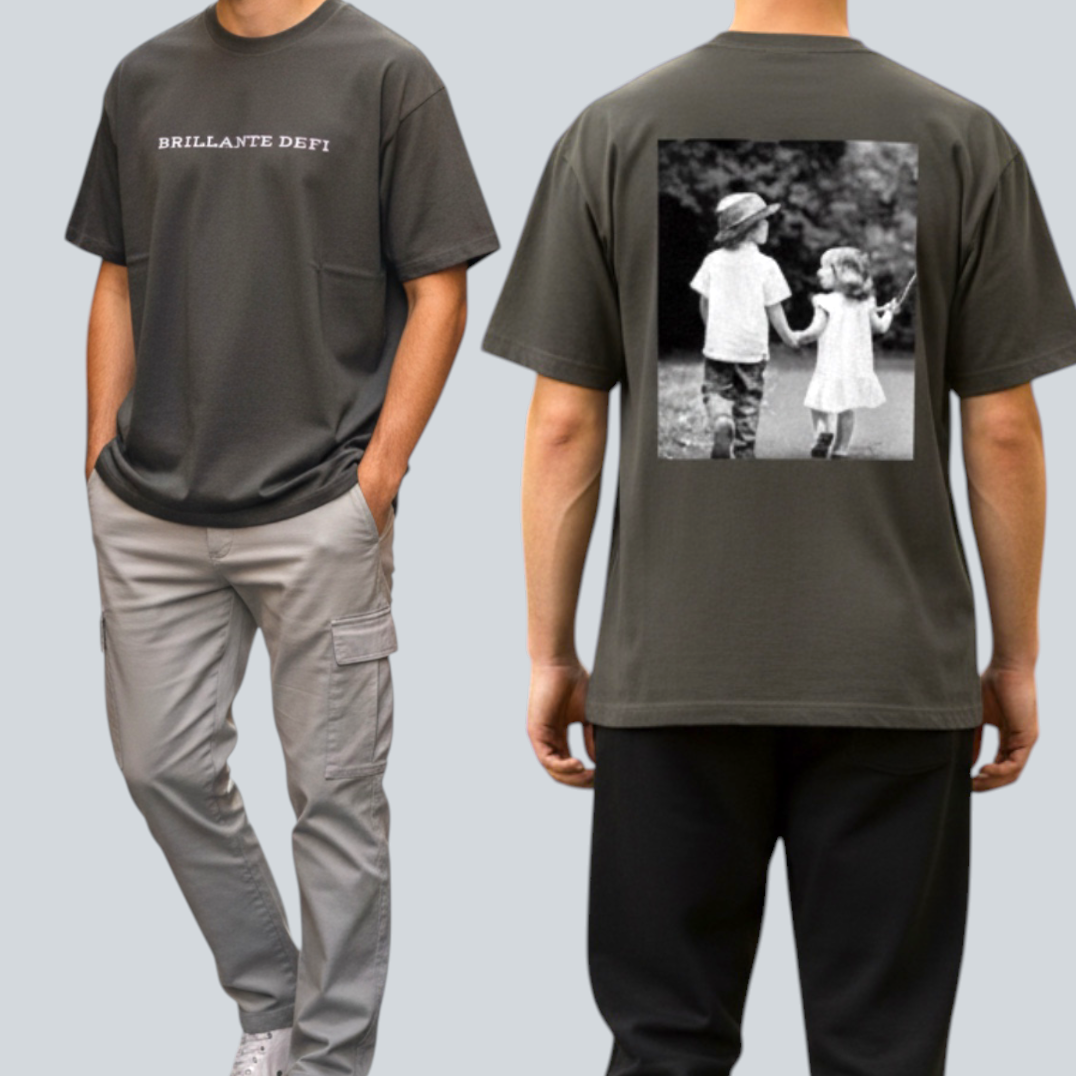 unisex back　happiness T