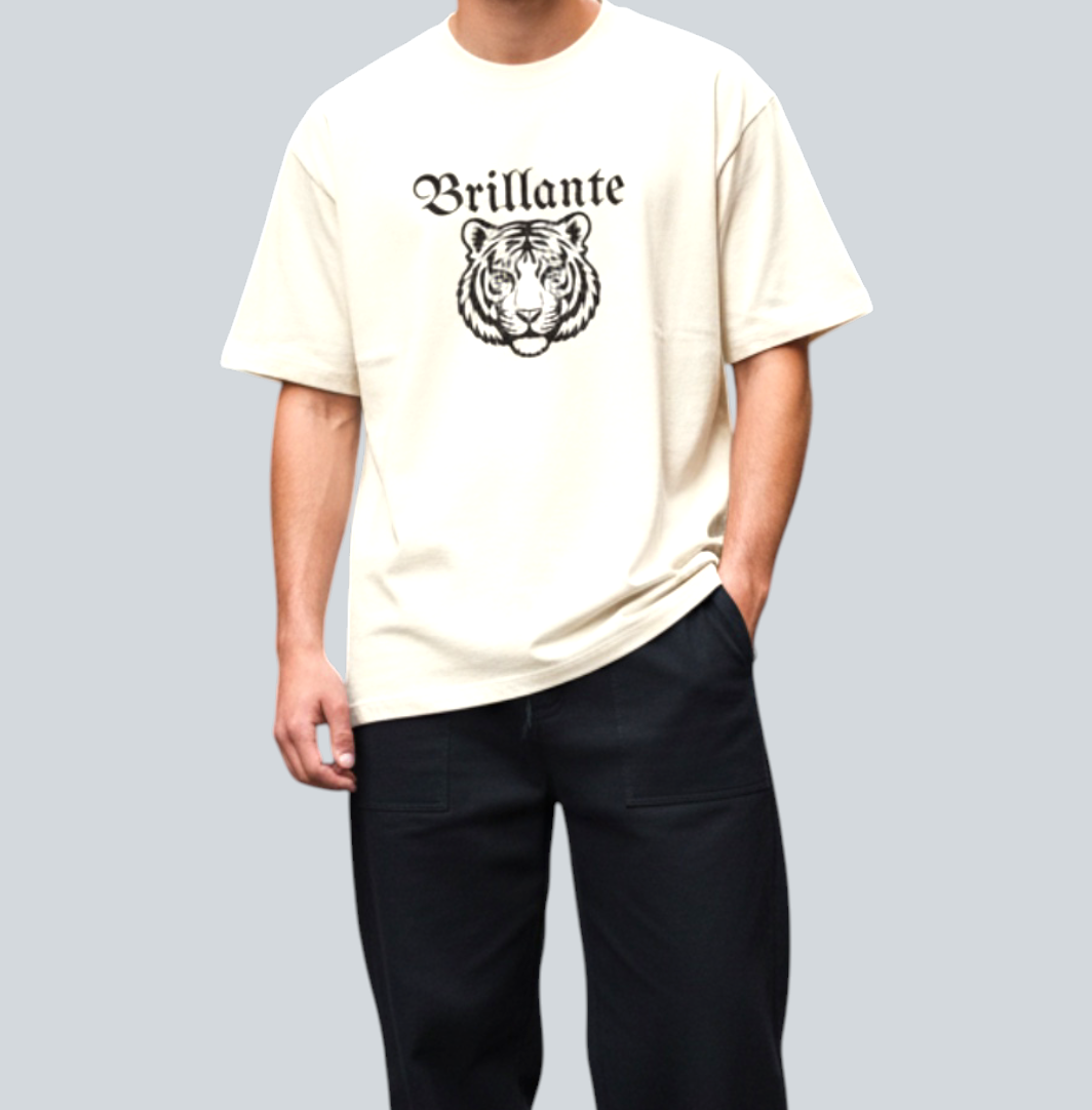 Brillate Tiger Logo T-shirt/USED 加工タイガーロゴTシャツ