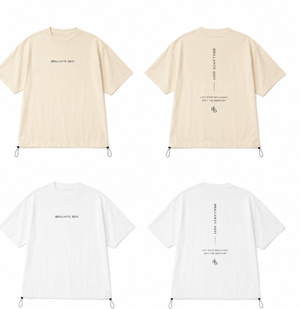 BRILLANTE DEFI / Fine Jersey Drawcord Tee