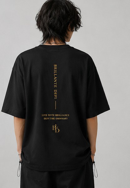 BRILLANTE DEFI / Fine Jersey Drawcord Tee