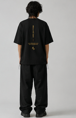 BRILLANTE DEFI / Fine Jersey Drawcord Tee