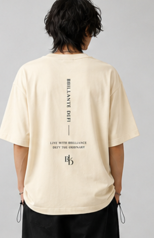 BRILLANTE DEFI / Fine Jersey Drawcord Tee