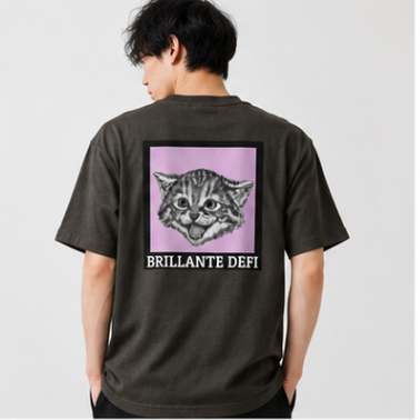BRILLANTE DEFI Kitten Graphic Tee　５color