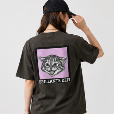BRILLANTE DEFI Kitten Graphic Tee　５color
