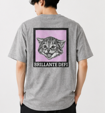 BRILLANTE DEFI Kitten Graphic Tee　５color