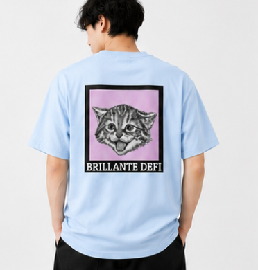 BRILLANTE DEFI Kitten Graphic Tee　５color