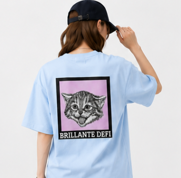 BRILLANTE DEFI Kitten Graphic Tee　５color