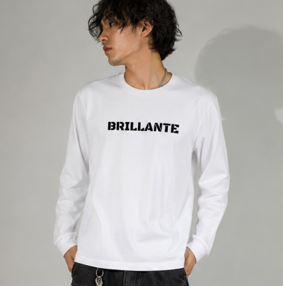 BRILLANTE DÉFI ANGEL FLAG ロングスリーブTシャツ