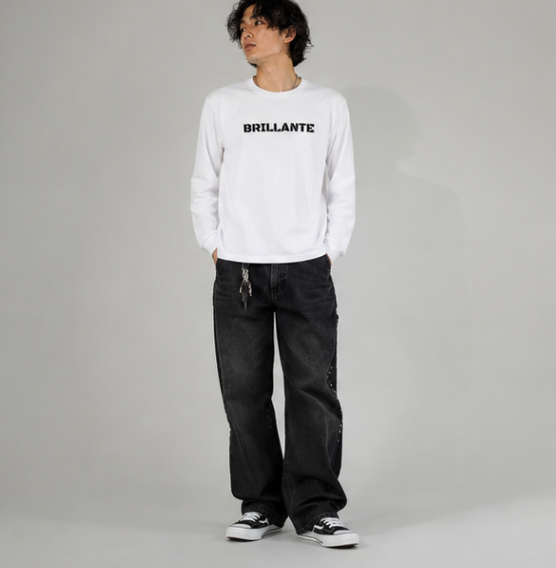 BRILLANTE DÉFI ANGEL FLAG ロングスリーブTシャツ