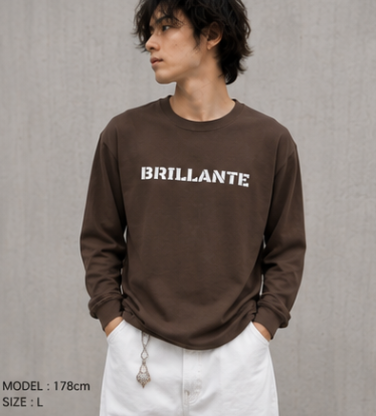 BRILLANTE DÉFI ANGEL FLAG ロングスリーブTシャツ
