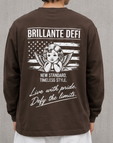 BRILLANTE DÉFI ANGEL FLAG ロングスリーブTシャツ