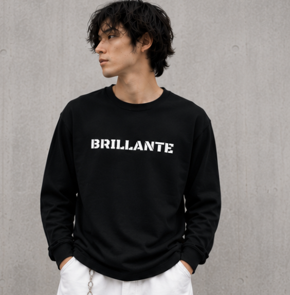 BRILLANTE DÉFI ANGEL FLAG ロングスリーブTシャツ