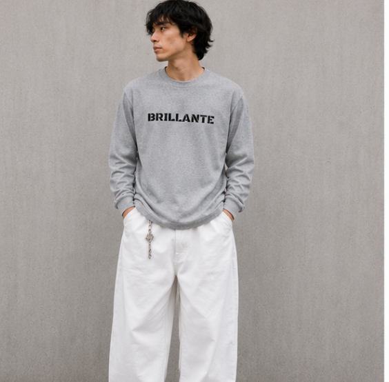 BRILLANTE DÉFI SCRIPT LOGO ロングスリーブTシャツ　３カラー