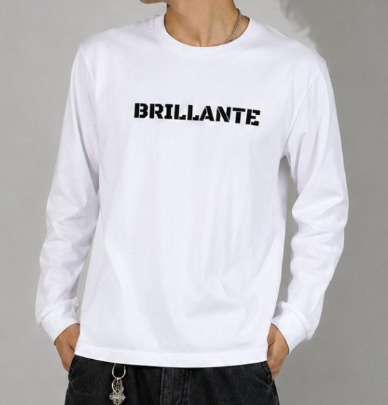 BRILLANTE DÉFI SCRIPT LOGO ロングスリーブTシャツ　３カラー