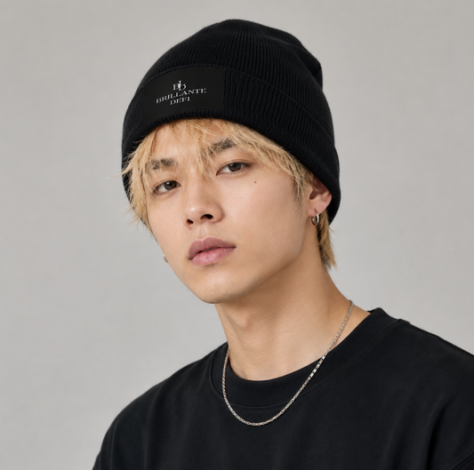 BRILLANTE DEFI ロゴパッチ ニットビーニー　全４カラー（unisex）