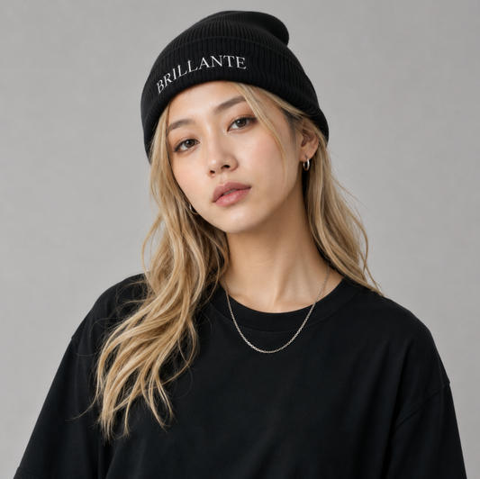 Embroidered Knit Cap