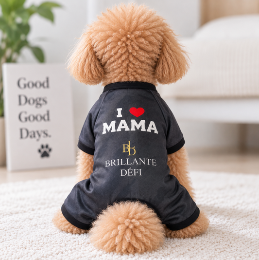 I Love Mama Dog Wear