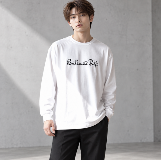 Long Sleeve Tee　　ホワイト（クリックポスト送料無料）