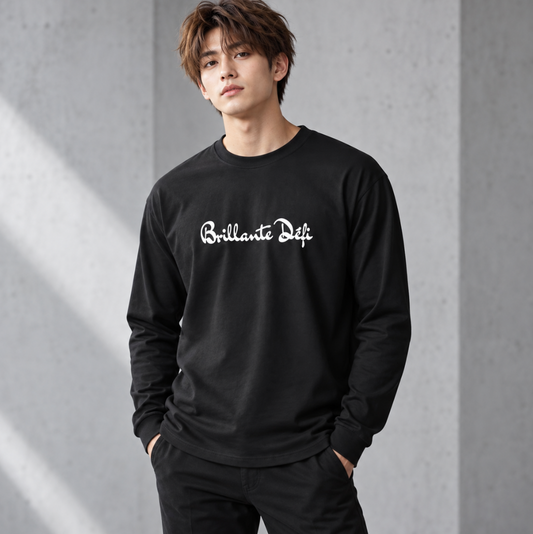 Long Sleeve Tee-Black （クリックポスト送料無料）