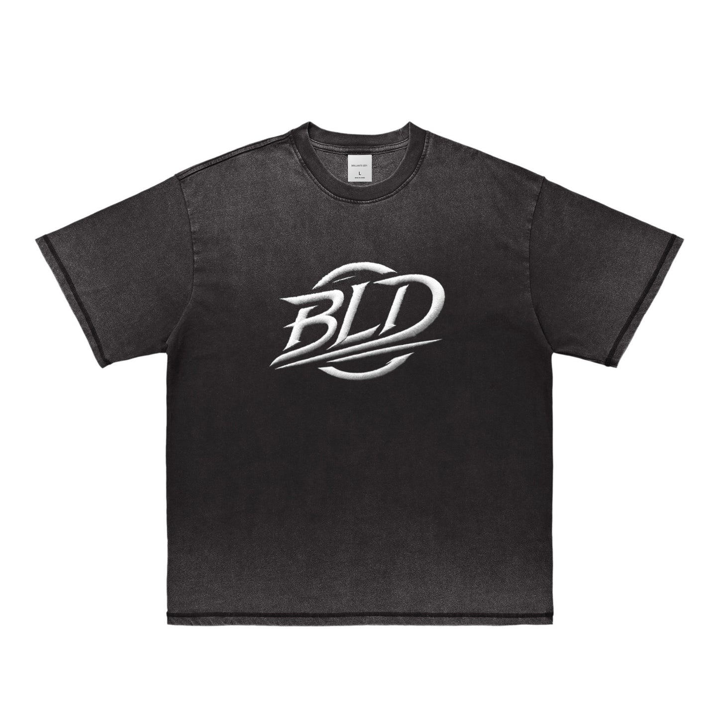 ヴィンテージウォッシュTシャツrogo black image