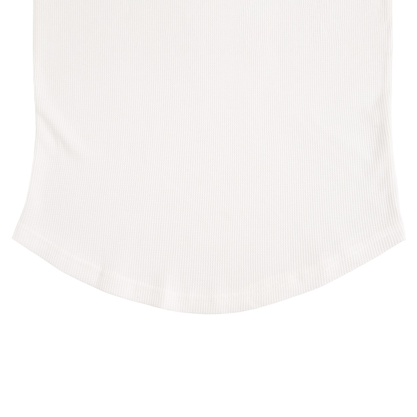 ワッフルヘンリーネックL/S T white image