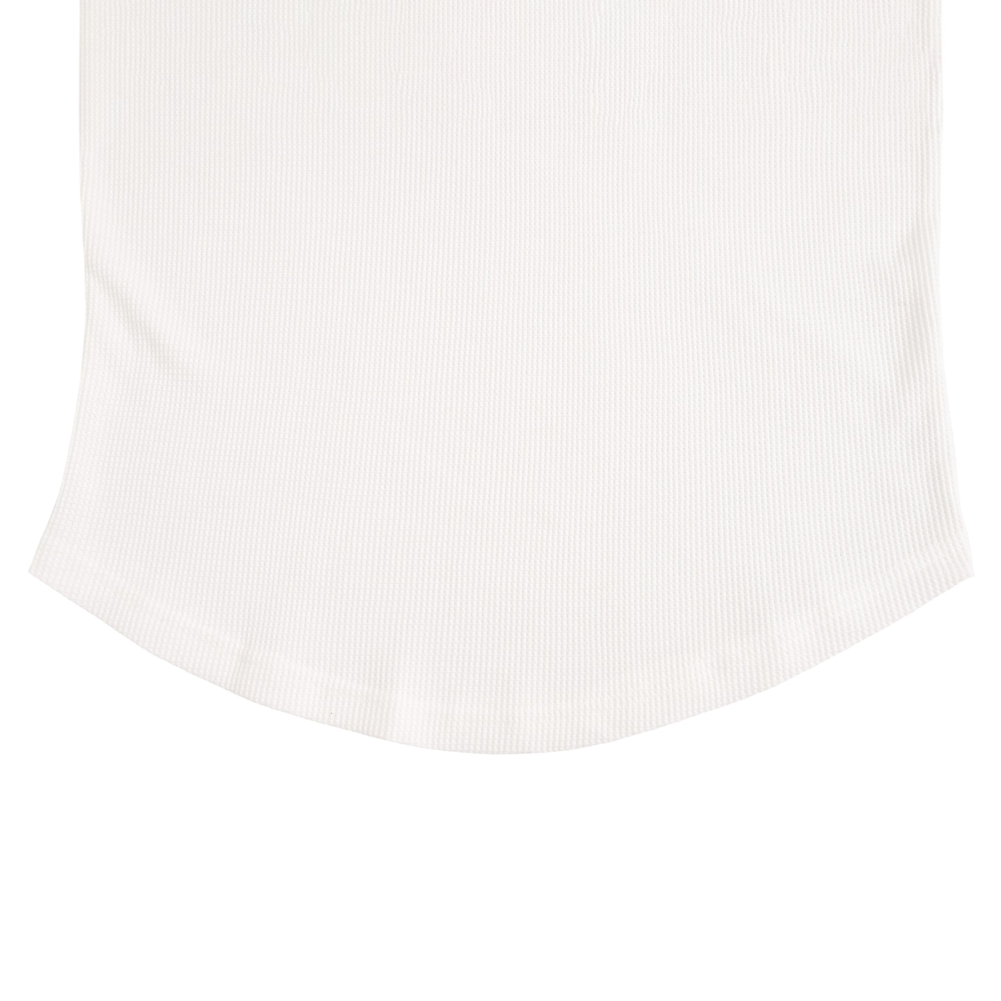 ワッフルヘンリーネックL/S T white image