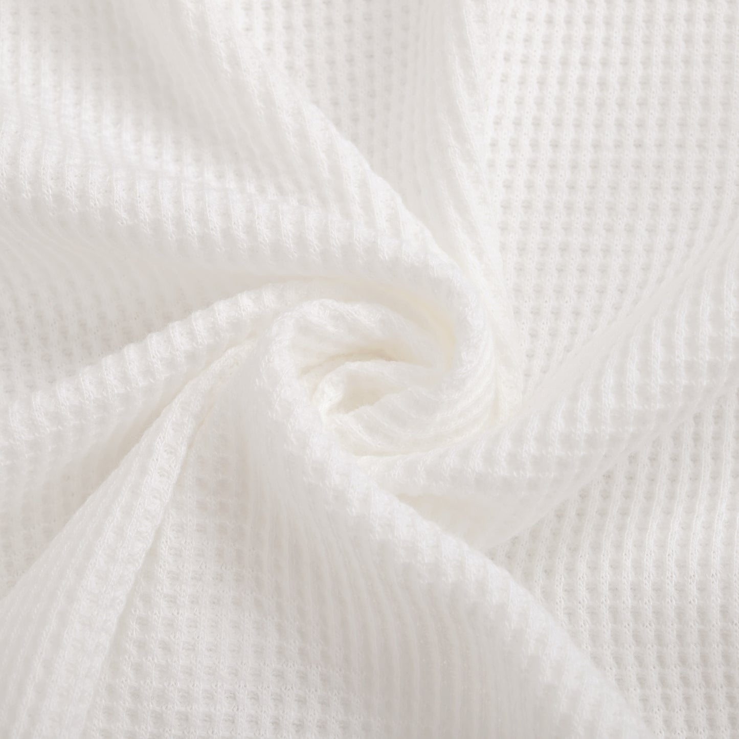 ワッフルヘンリーネックL/S T white image