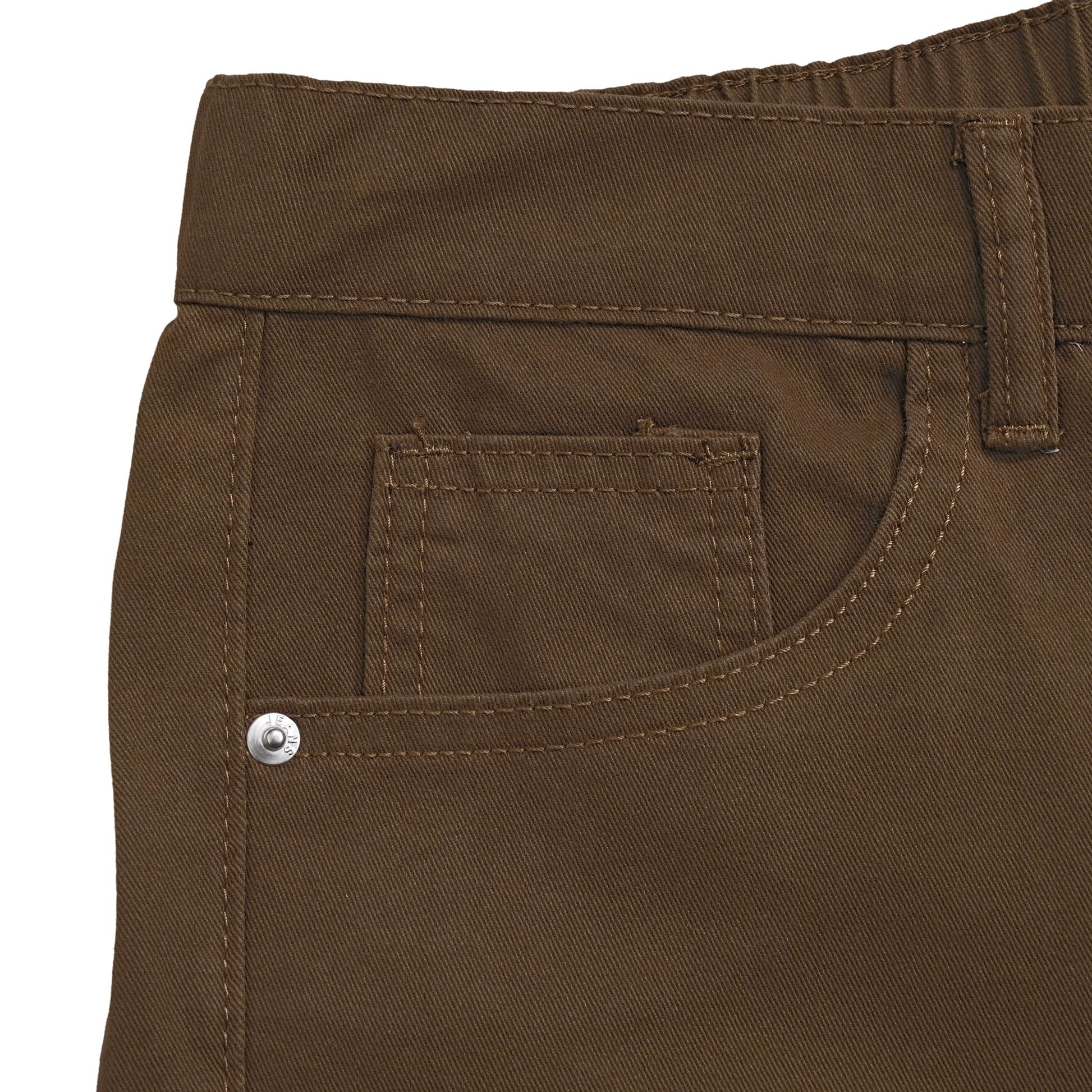 ライトワイドストレートチノパンツ brown image