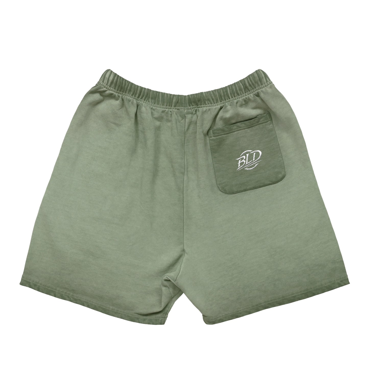 ヴィンテージウォッシュショートパンツロゴ green-gray image