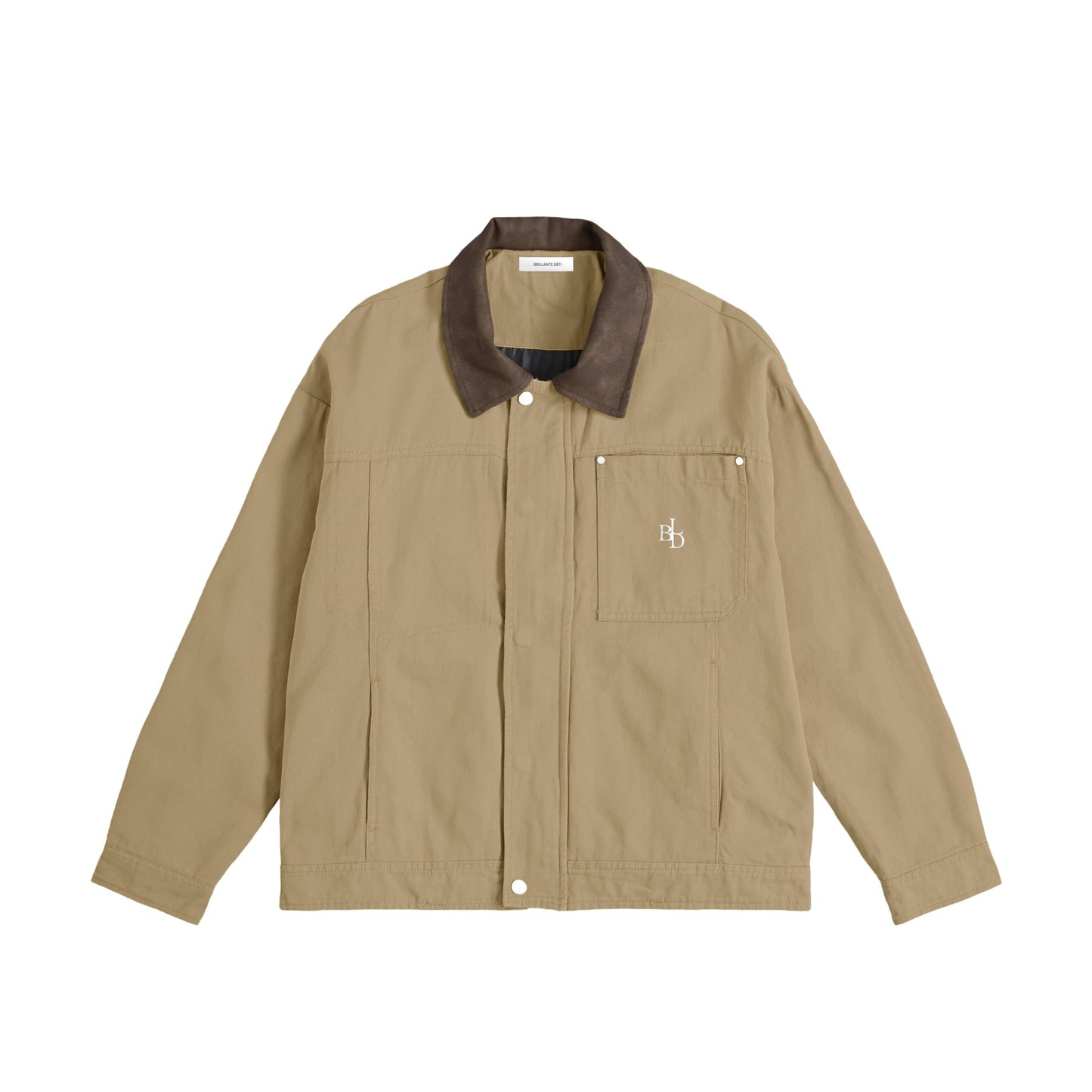 バイカラーワークジャケッ beige image