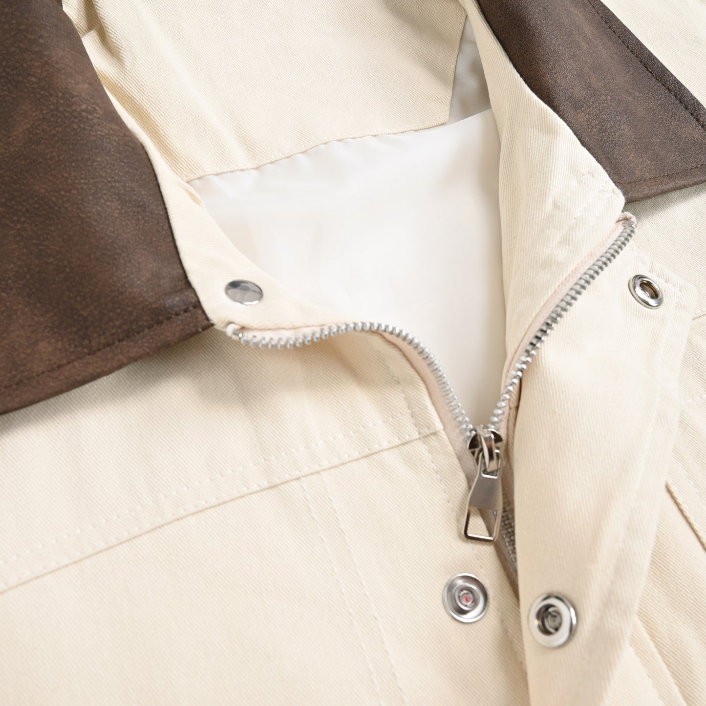 バイカラーワークジャケッ ivory image