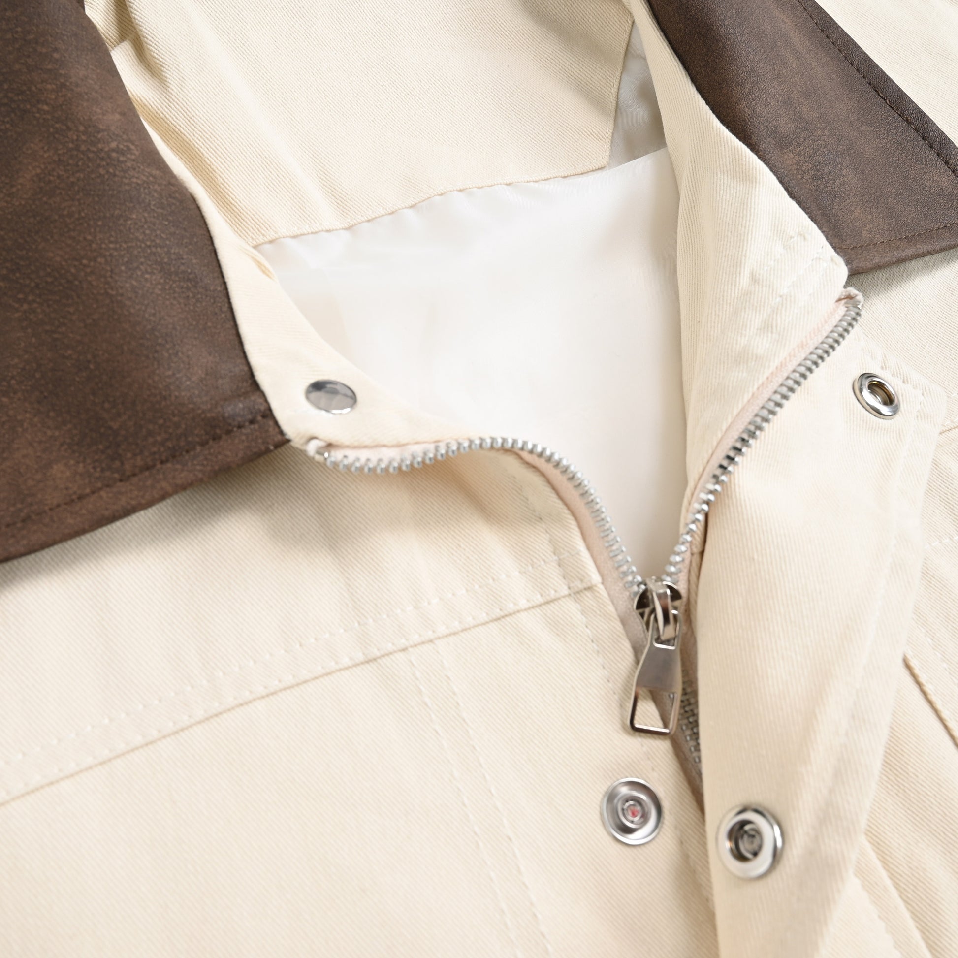 バイカラーワークジャケッ ivory image