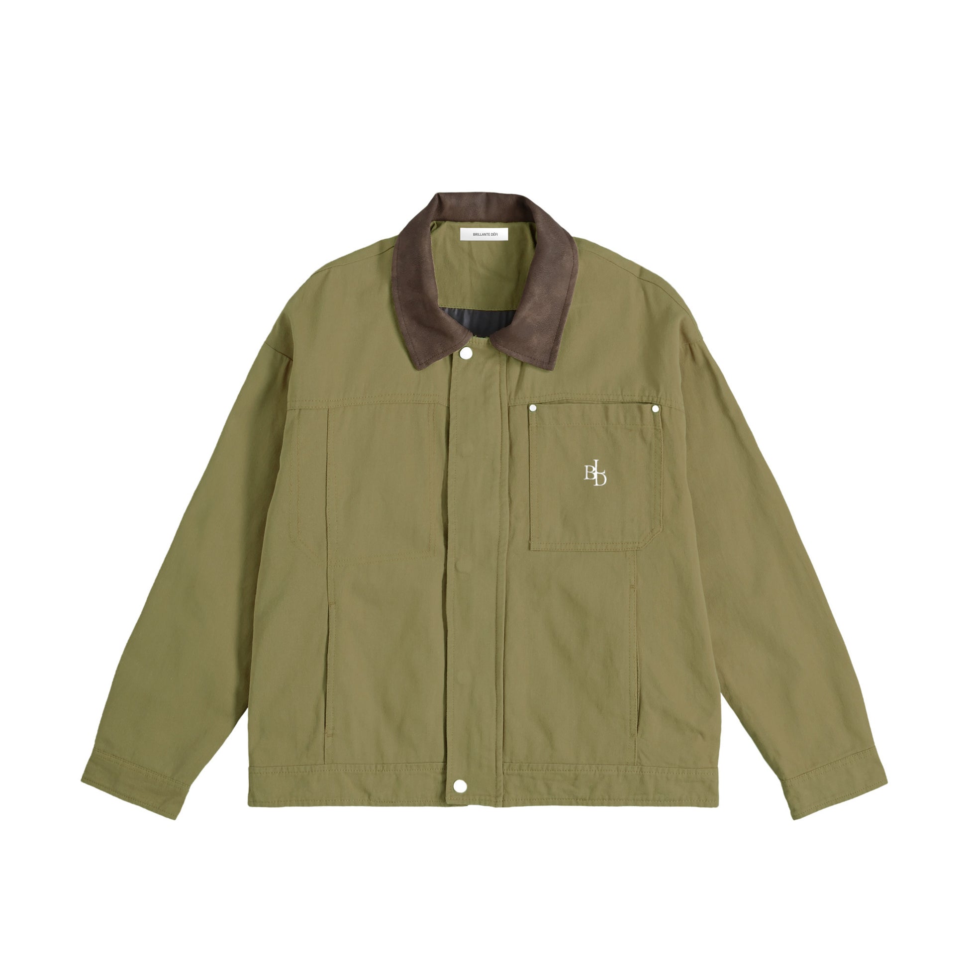 バイカラーワークジャケッ khaki image