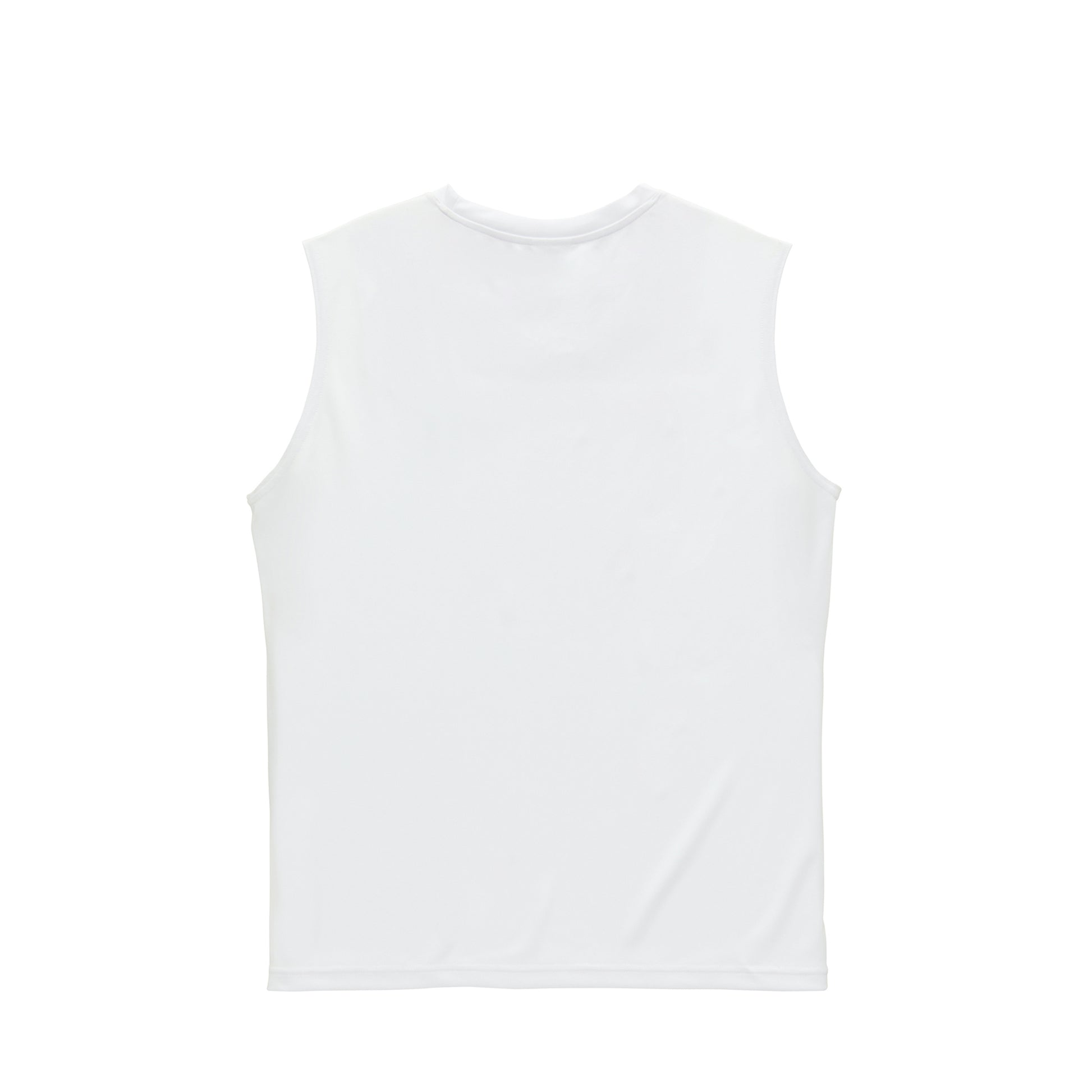 ドライスムース リサイクルポリエステル スリーブレスシャツ white image