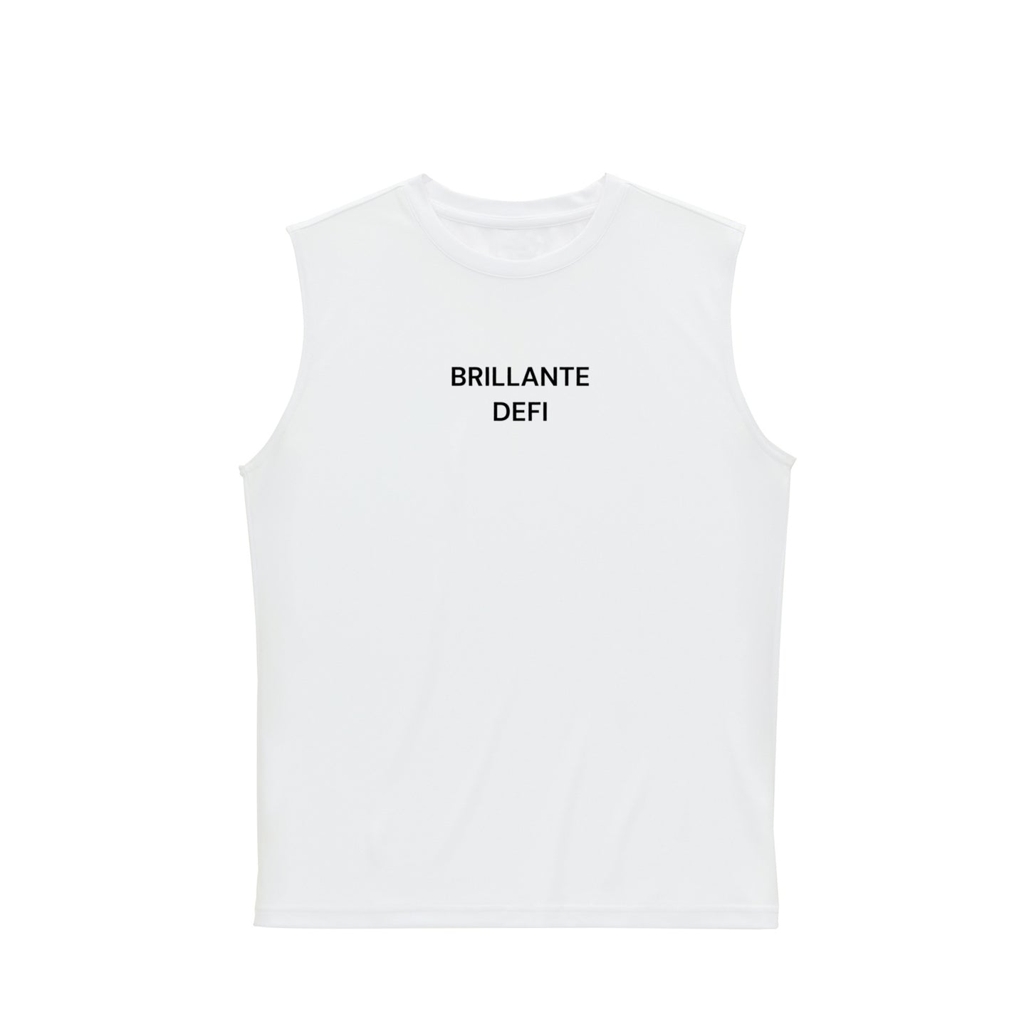 ドライスムース リサイクルポリエステル スリーブレスシャツ white image