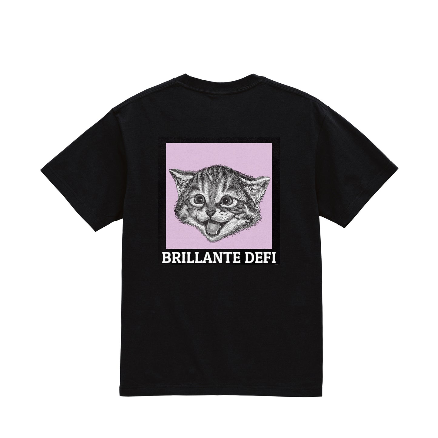 BRILLANTE DEFI Kitten Graphic Tee black image