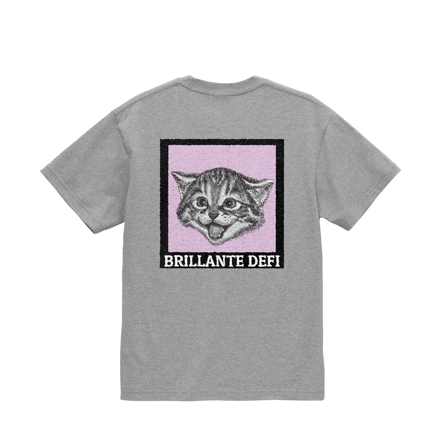 BRILLANTE DEFI Kitten Graphic Tee mixed-gray image