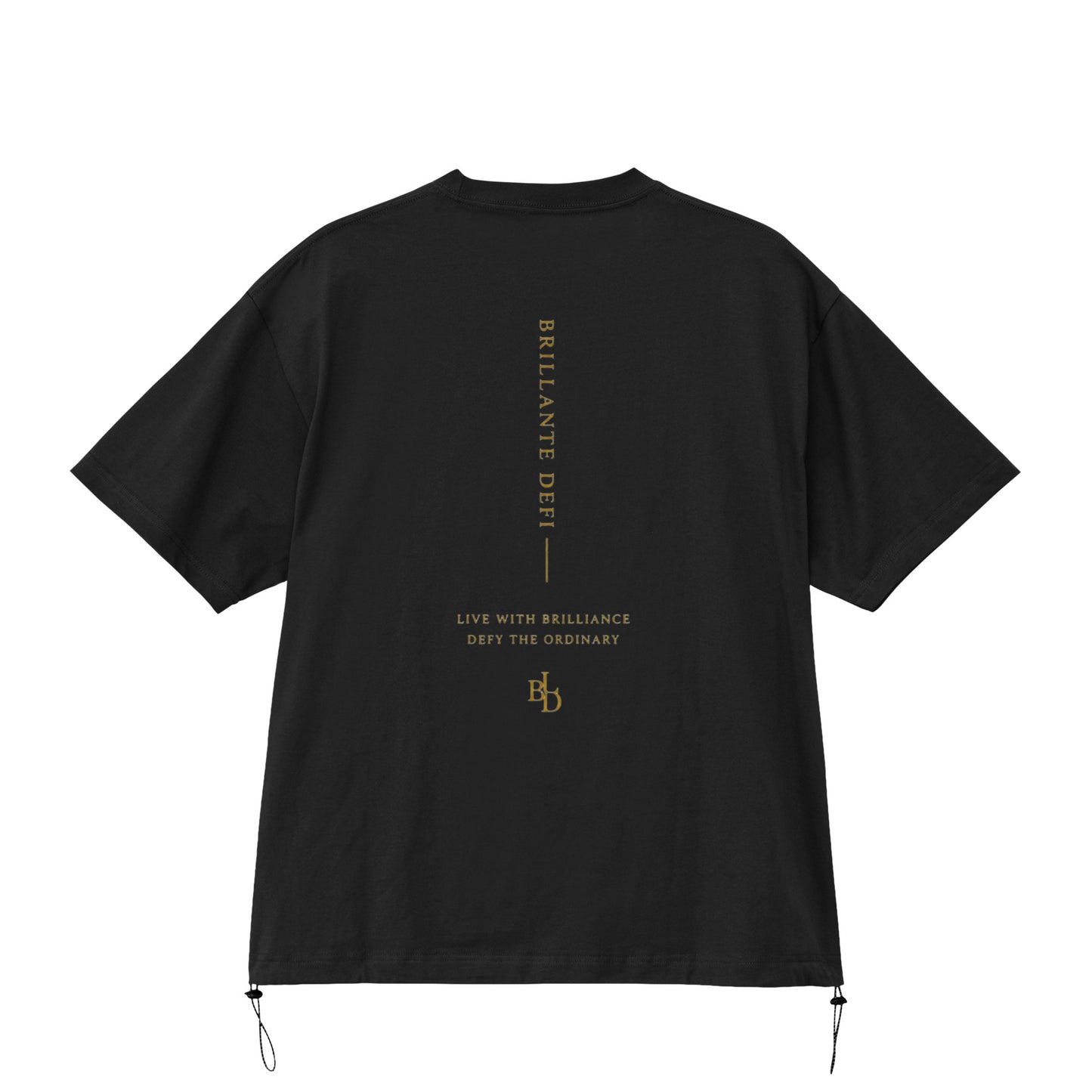 BRILLANTE DEFI / Fine Jersey Drawcord Tee black image
